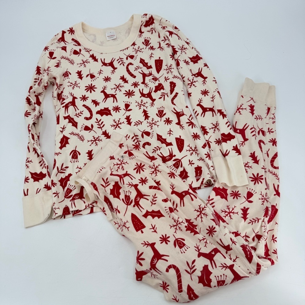 Hanna Andersson Women’s Christmas Holiday Pajamas Medium FLAW